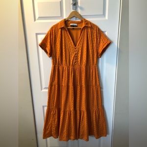 GUC Eloquii eyelet lace sundress, sz 16